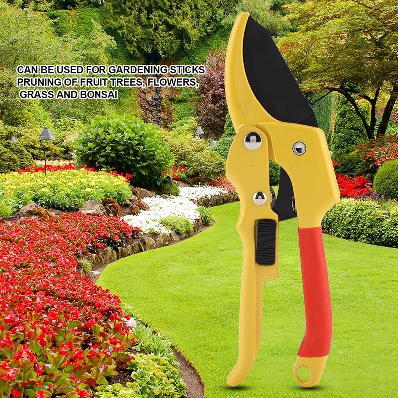 Garden Pruning Shear Labor saving Scissors Fruit Tree Bonsai Grafting