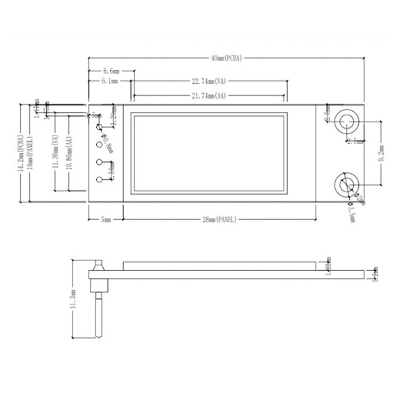 Pack of 3 0.91 Inch OLED LCD Display Module Screen
