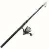 Jenzi Telescope Fishing Rod with reel and line pike rod