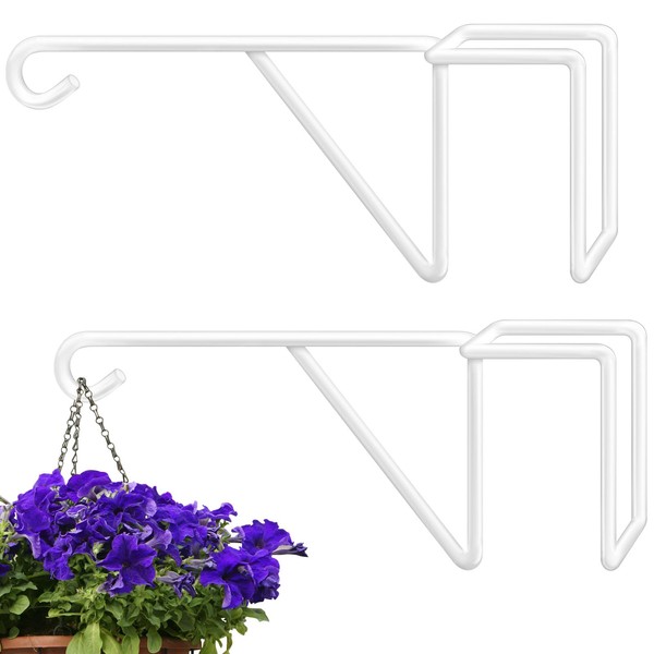 Zacool Vinyl Fence Hooks-2 Pack 5 x 10 Inches Over