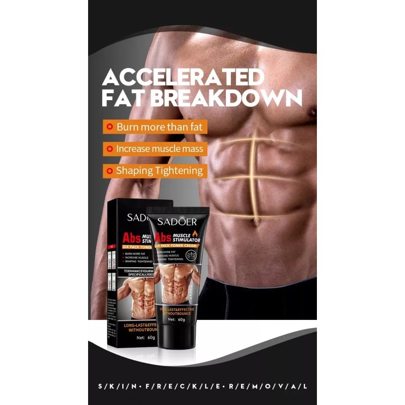 Crema Gel Marcar Abdominales Quema Grasa Focalizada Fresh