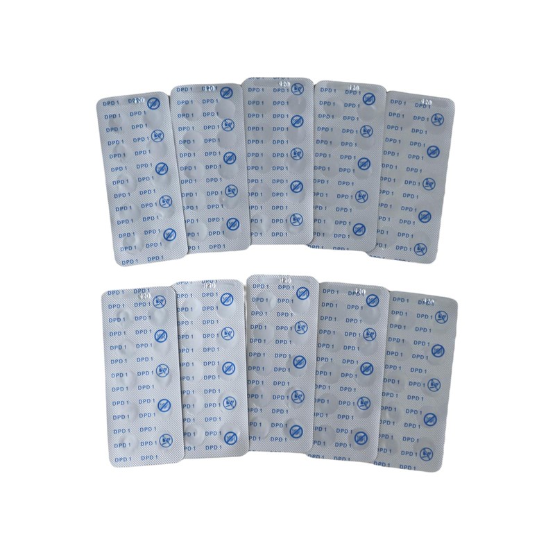 SBINTUOR DPD1 Test Tablets for Free Chlorine in Swimming Pools,