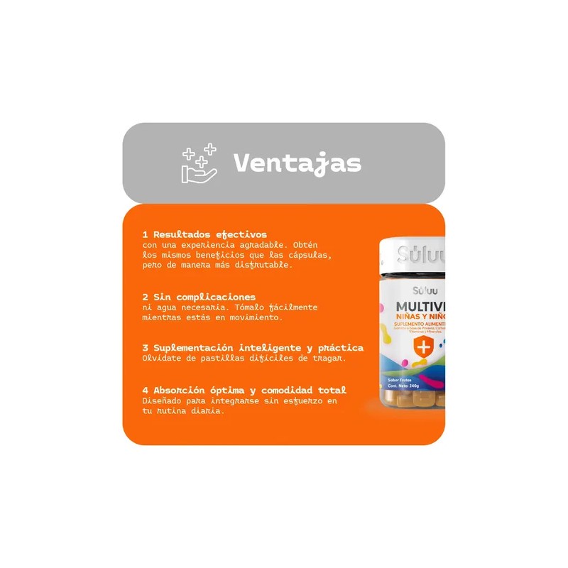 Gomitas Niños Calcio Magnesio Yodo Zinc Inositol Vitamina