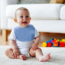 SLOSH Baby Bib for Newborns Baby Bib Waterproof and Absorbent for Babies and Toddlers Boys and Girls Unisex Set Press Stud, Multicoloured