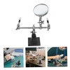 Hohopeti Heavy Duty Helping Hands Magnifier Clamp for Soldering Adjustable