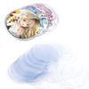 LIKENNY 30 Pcs Clear Round Collection Display Anti-Scratch Can Badge