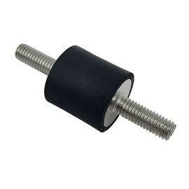 DOJA INDUSTRIAL Air Conditioning Rubber Buffer M4 Thread 15 x 15 Pack 4 Air Conditioning Silent Block Air Conditioner Anti Vibration Rubber Bearing Wall Mount Rubber Shock Absorber Anti-Vibration Feet