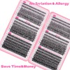 Bransfy 3 Styles 720pcs Eyelashes Clusters Lash Clusters Wispy Individual