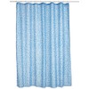 Croydex Blue Swimming Pool Mosaic Textile Shower Curtain with Hygiene