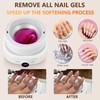 Electric Nail Soaking Bowl, Adjustable Temperature Heated Nail Soak off