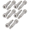 Sourcingmap 10pcs 304 Stainless Steel Hex Socket Shoulder Bolt 8mm