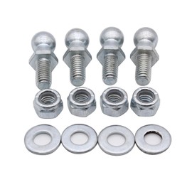 SHLPDFM 4 x Ball Pins for Gas Lift Tailgate Shock Absorber 13 mm Ball Head M8 Thread (Thread Length 16 mm)