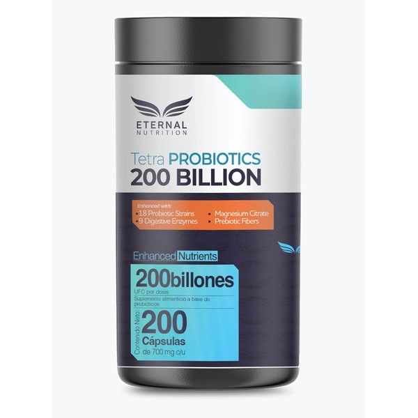 TETRA PROBIOTICS 200 BILLONES - 200 capsulas (200 BILLONES UFC