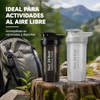 (2 piezas) 500ML Botella para Proteina de Coctelera，Botella Deportiva de