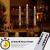 PChero Flameless Taper Candles with Remote Timer, Pack of 3