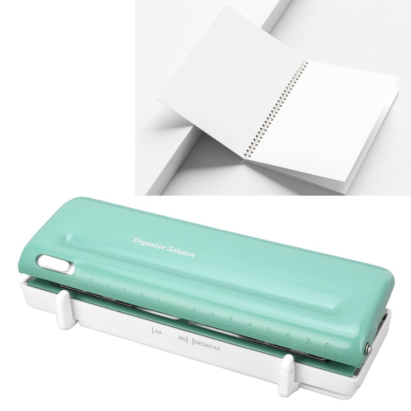 6 Hole Punch, Adjustable Paper Punch, 10 Sheet Capacity, Hole
