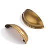 CABDM 2 Pack 3" Drawer Pulls Antique Brass Cabinet Cup