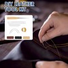 12Pcs Leather Sewing Needle 12m Waxed Thread Kit Upholstery Sewing