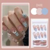 XUZOO Nail Tip, 3D Nail, Short, Long, Cute, Floral Pattern,