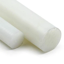 Polyamide PA6 Round Rod, Natural, Diameter 15 mm, Plastic Rod Length 125 mm, Polyamide Round Material Cut to Size