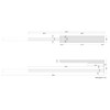Gedotec Hostel Towel Rail Extendible 1 Arm 1 Piece Towel