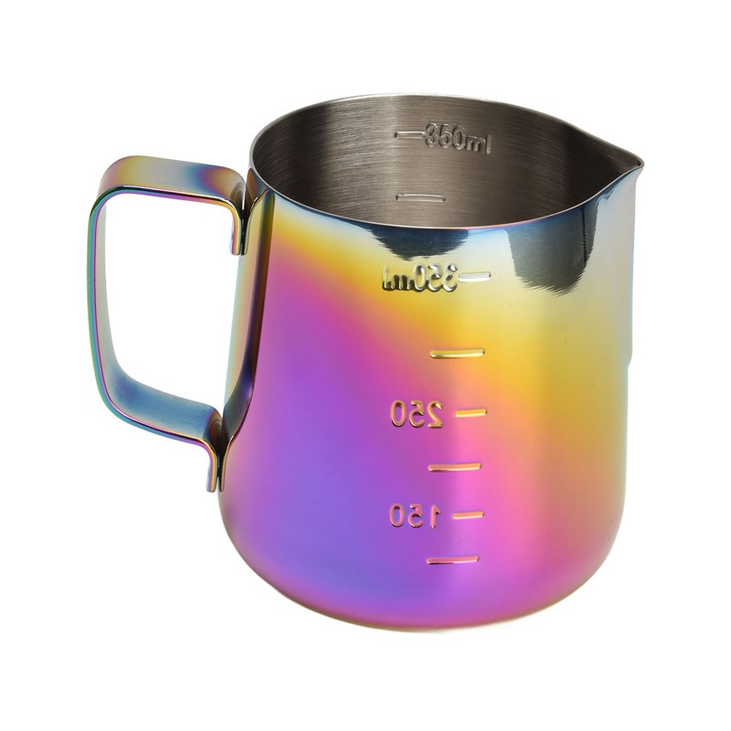 350ml Colorful Stainless Steel Coffee Milk Frothing Jug Garland Cup