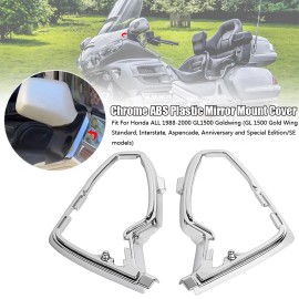 Unbranded Left & Right Mirror Mount Cover Base Trim Fit For Honda Goldwing 1500 GL1500SE