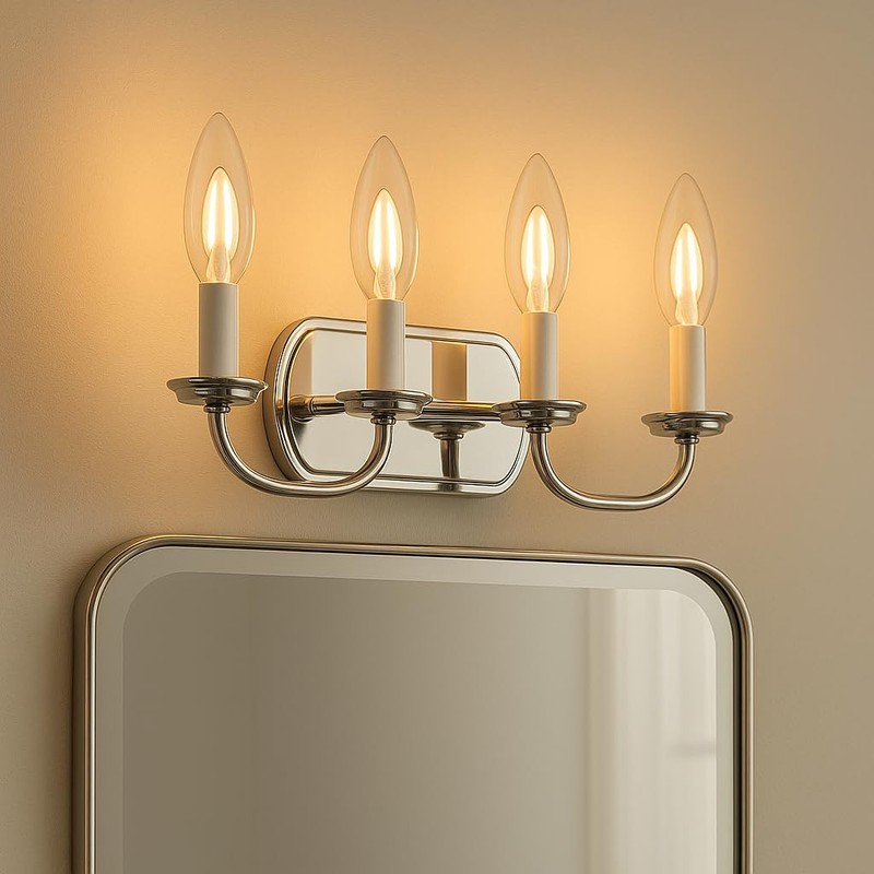 Bioluz LED 4W Filament Candelabra Bulb, E12 Base High Efficiency