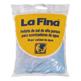 LA FINA Sal En Pellets Suavizador De Agua Premium 18.1 Kg