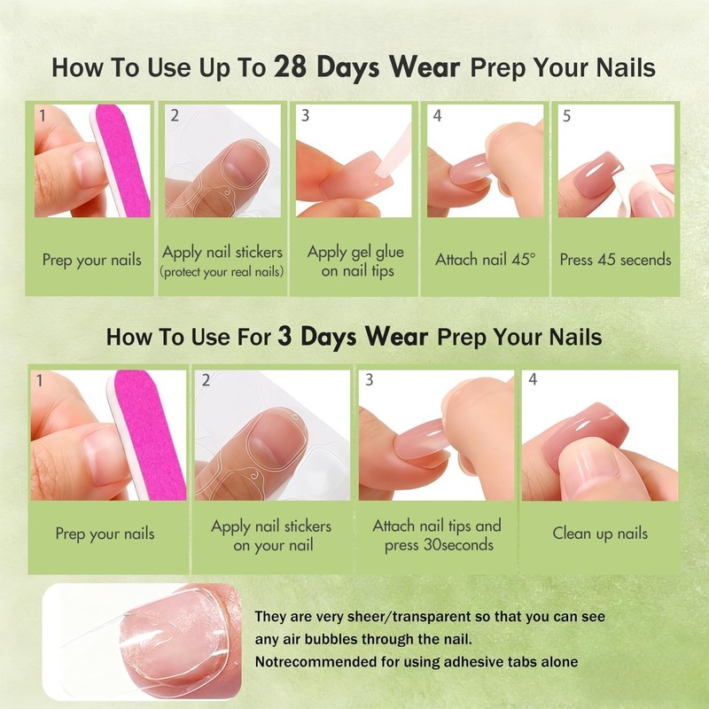 SXVME Press On Nails Short - Pastel Dusty Pink False