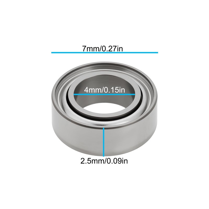 Briny River 2Pcs Fishing Reels Bearing 4x7x2.5mm Compatible with Shimano