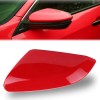Left Driver Side Red Door Wing Mirror Cap Cover For