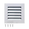 Gable Vent with Screen - 10" X 10" Aluminum Attic