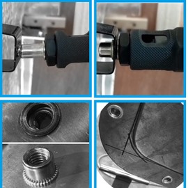 CO-RODE 60pcs 1/4-20 UNC 304 Stainless Steel Rivet Nuts Nutserts