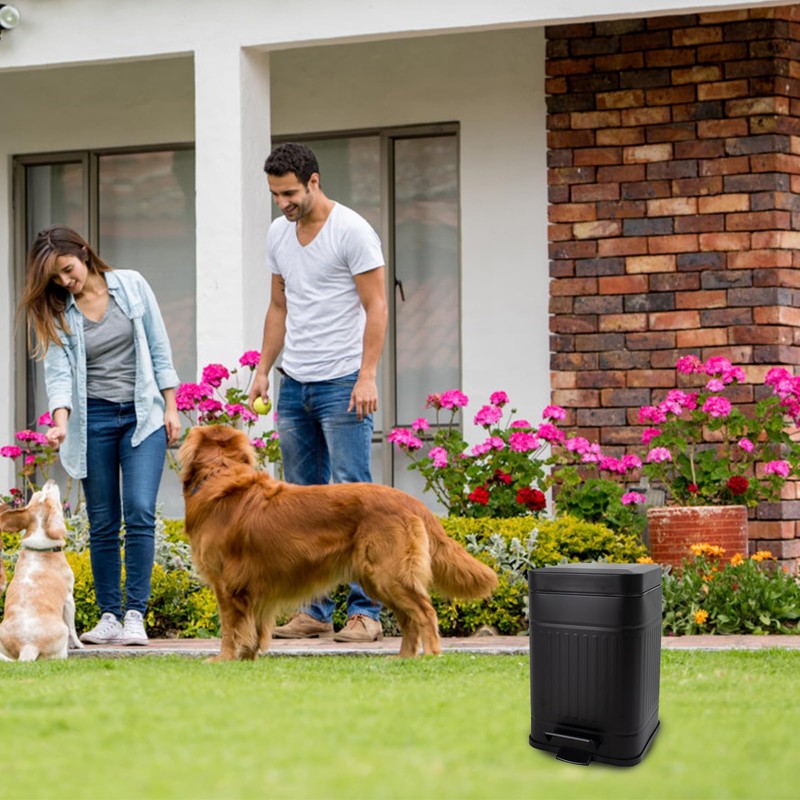 Mounting UP Dog Poop Trash Can for Outdoors Dog Waste