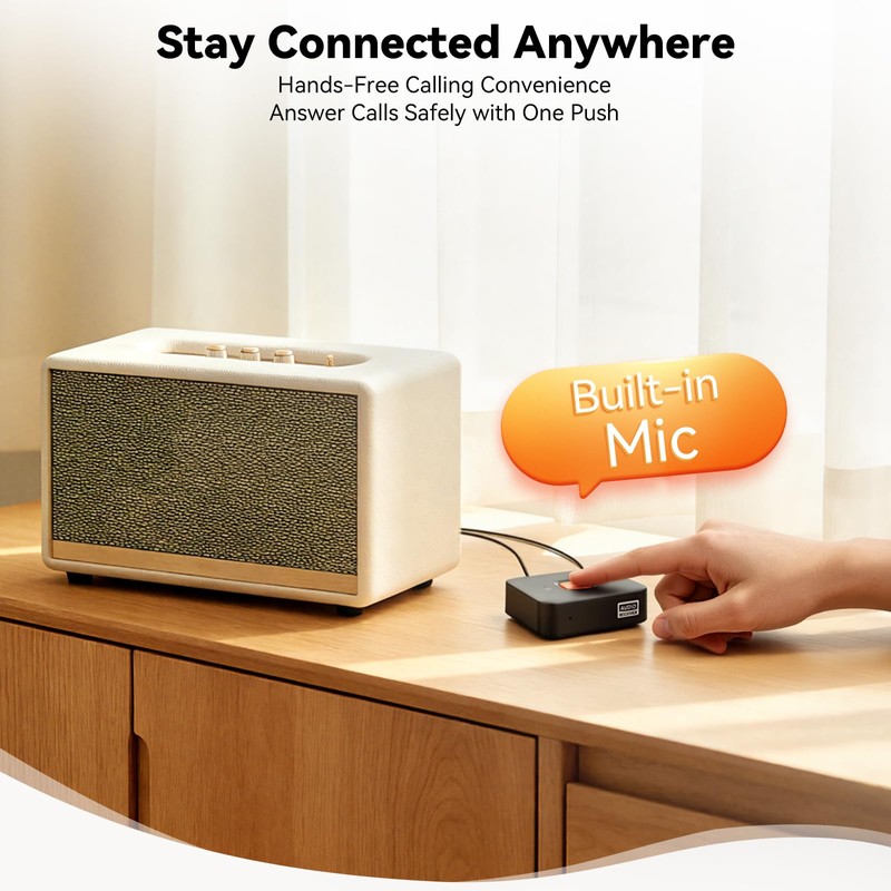 Ransanx M1R Bluetooth 6.0 Audio Receiver for Home Stereo &