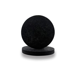 Pack of 4 Large Felt Coasters, Felt Underlay for Pots, Glasses, Vases and Bowls, Table Protector, Table Coasters, Protective Mat Made of Robust Felt (15 cm)