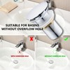 kelleria Drain Fitting without Overflow, Pop-Up Valve Drain Set, Universal