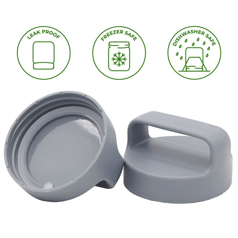Gray Plastic Handle / Canister Lid by Mason Jar Lifestyle