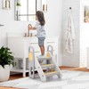 Foldable 3 Steps Stool for Toddlers, Folding Step Ladder with