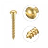 sourcing map Wood Screws M2.5 x 20 mm Slotted Round