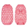Dxhycc Dog Knitted Sweater Dog Heart Sweater Puppy Sweater Warm