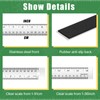 Trandraft 2 Pieces 36 Inch Metal Ruler Stainless Steel Metal