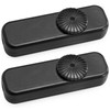 Inline Switch 2 Pack, Full Range Rotary Dimmer, Black Cord