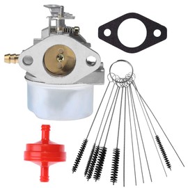 Anxingo 640349 Carburetor for Tecumseh 640052 640054 OREGON 50-659 HMSK80 HMSK90 LH318SA LH358SA 8HP 9HP 10HP Snowblower Carb with Gasket Fuel Filter