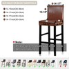 Lellen Bar Stool Covers Jacquard Pattern Bar Stool Chair Covers