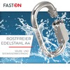 FASTON Stainless Steel Carabiner Screw Cap D = 6 (Pack