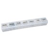 Portable Weekly Pill Case White 2ea