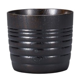 Maeju Lacquerware MORI 6K-136 Buckwheat Boar Mouth, Black, 3.2 inches (8.2 cm)