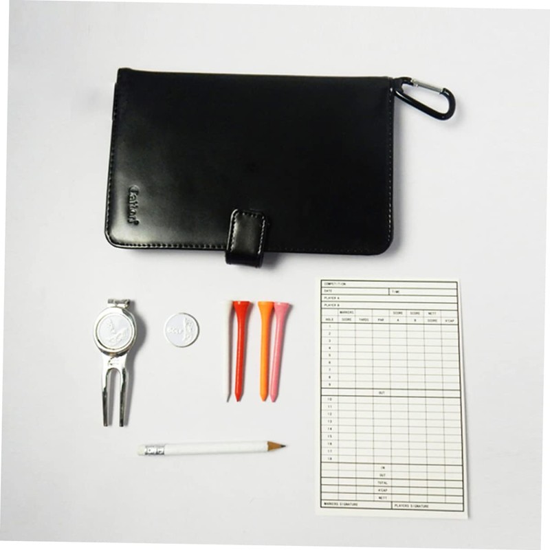 Kisangel Leather Score Card Holder Score Book Divot Tool Tee